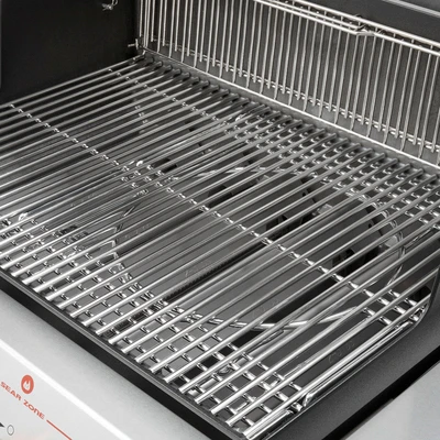 Genesis S-435 Four-Burner Liquid Propane Gas Grill with Forty-Eight Thousand BTU, Side Burner, Sear Burner, Stainless Steel