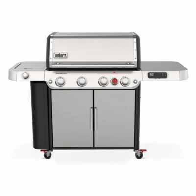 Genesis SPX-435 Smart Tech 4-Burner LP Gas Grill, 48,000 BTU + Side & Sear Burners, Stainless Steel
