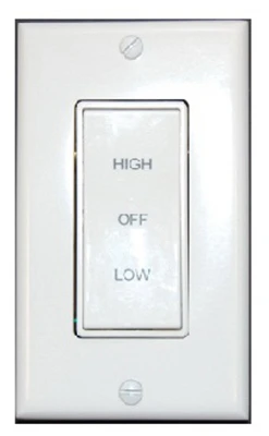Ventilator Fan, Rotary Wall Switch, 2-Speed