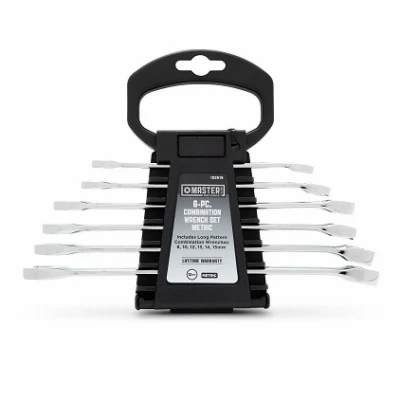 6-Piece Combination Metric Wrench Set with Various Sizes for Versatile Use