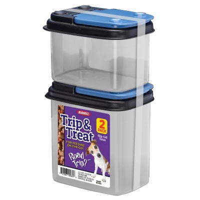 Pet Treat Containers, Flip-Top Lids, 2-Pk.