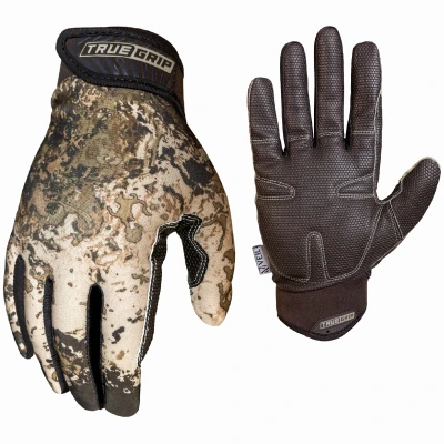 Extreme Wideland Gloves, Camo Pattern, Non-Slip Polymer Coating, Men's L