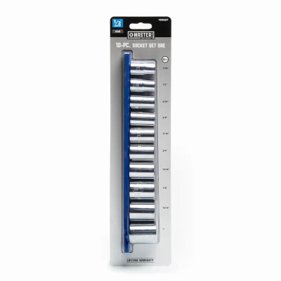 10-Pc. SAE Socket Set, 1/2 In. Drive