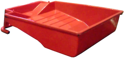 Deep-Well Plastic Paint Tray, Red Color, 9 Inch Length