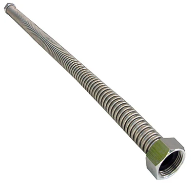 Magna Flex Water Softener Connector, Stainless Steel, 3/4 x 1 x 24-In.