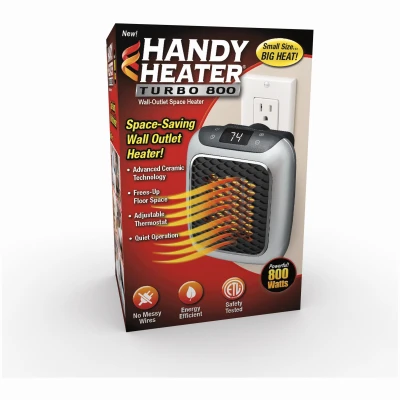 Turbo 800 Compact Space Heater, 12-Hour Timer