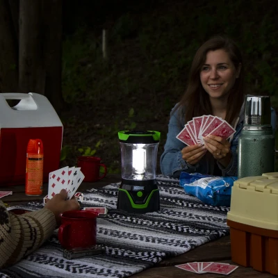 Kamper 3000 Lumen Battery Powered Camping Lantern With 8 Aa Batteries