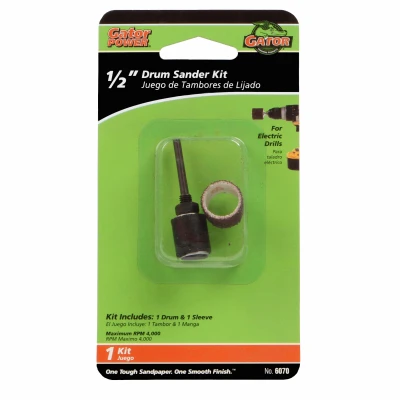 Drum Sander Kit, 1/2 x 1/2 In.