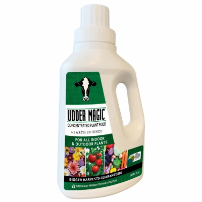 Udder Magic Liquid Indoor/outdoor Plant Food Concentrate, 24 Oz. For Vibrant Growth