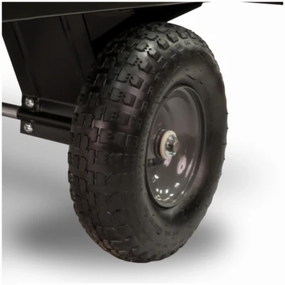 Tow Behind Utility Steel Cart with Heavy Duty Frame and Large Capacity