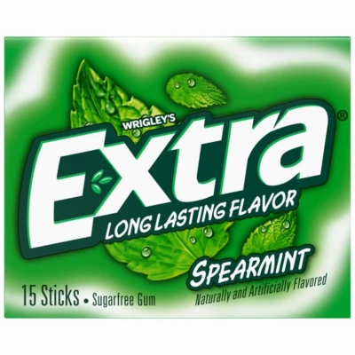 Extra Spearmint Gum, 15 Pc.