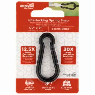 Interlocking Spring Snap, 1/4 In.