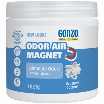 Odor Absorbing Gel, Brushed Cotton, 14 oz Jar Odor Absorbing Gel, Brushed Cotton, 14 oz Jar
