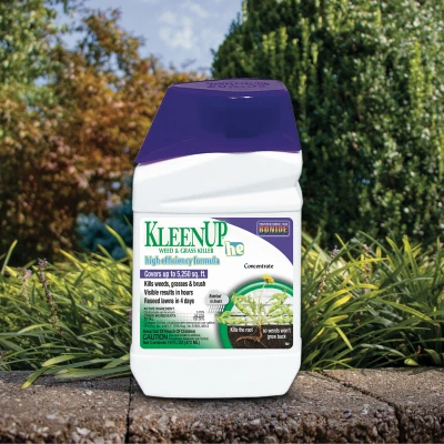 KleenUP Weed and Grass Killer Concentrate, High Efficiency Fast Acting Formula, 16 Ounce