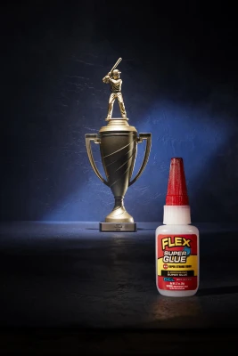 Flex Super Glue Gel Adhesive, 20 Gram Bottle, Fast Bonding, Precision Tip