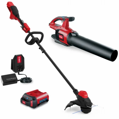 60-Volt MAX Cordless 13 In. String Trimmer / 100 MPH Leaf Blower Combo Kit