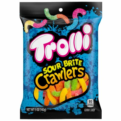 Sour Brite Crawler Gummy Worms, Assorted, 5 oz.