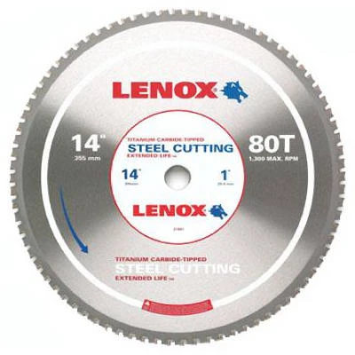 Metal-Cutting Circular Saw Blade, 80-Tooth x 14-In.