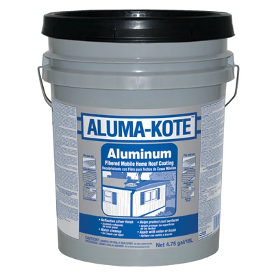 Aluma-Kote Aluminum Roof Coating, Fibered, 4.75-Gallons