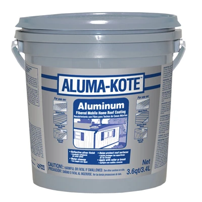 Aluma-Kote Aluminum Mobile Home Roof Coating, Fibered, 3.6-Qts.