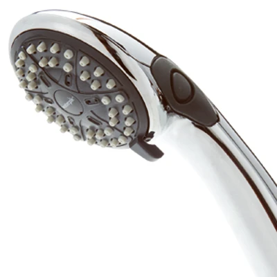 EcoFlow Chrome Handheld Shower Head with Three Spray Settings, 1.6 Gallons Per Minute Flow Rate