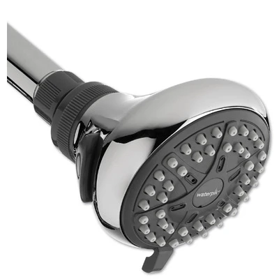 EcoFlow Shower Head, Chrome, Fixed Mount, 3 Settings, 1.6 GPM