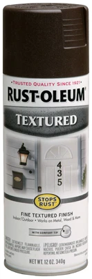 Textured Spray Paint, Dark Brown, 12-oz.