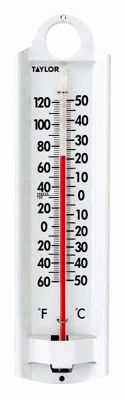 Indoor/Outdoor Aluminum Thermometer, 8-3/4-In.