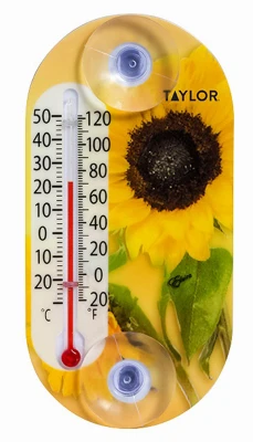 Flower Thermometer, 4-In.