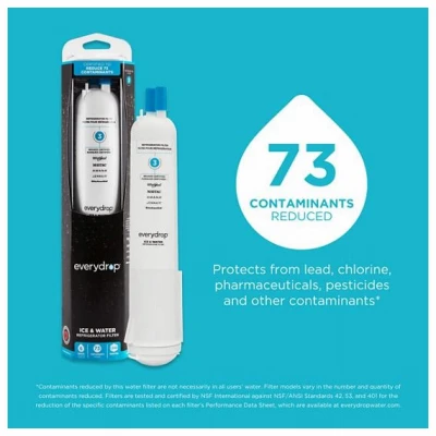 4396841 Fast Fill Refrigerator Water Filter - Ocean Blue Replacement Filter