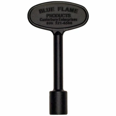 Universal Gas Valve Key, Black, 3 In.