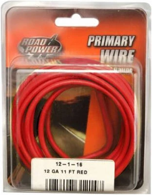 Primary Wire, Red, 12-Ga., 11 Ft.