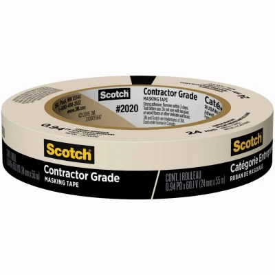 Masking Tape, Brown, .94 In. x 60 Yd.