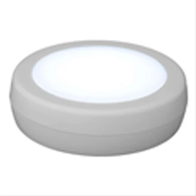 Dimmable LED Puck Light, Battery Operated, White, 2-Pk.