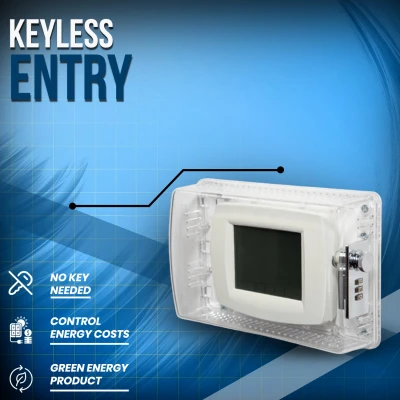 Xl Locking Thermostat Cover Guard With Changeable Code, Fits Most Thermostats