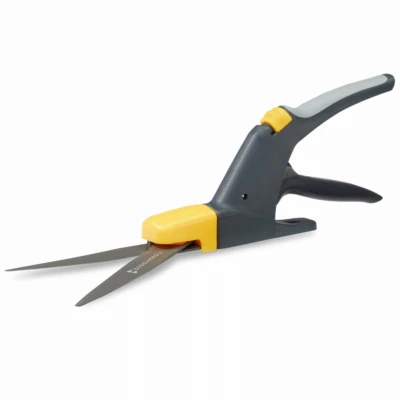 Super-duty Ergonomic Grass Shears With Rotating Head And Precision Cut Guide