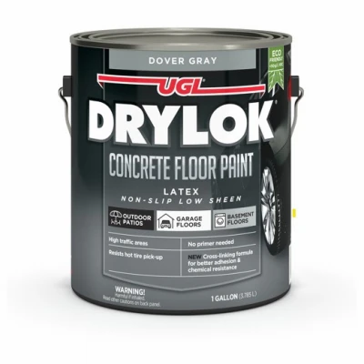 Concrete Floor Paint, Non-Slip Dover Gray, Gallon