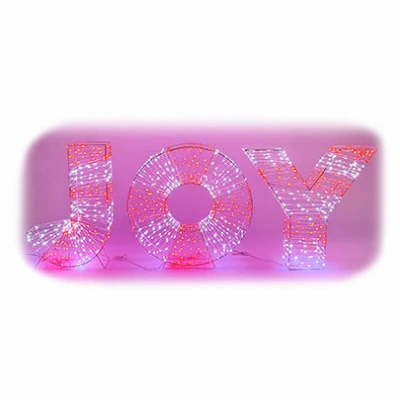  JOY  Metal Frame Christmas Decor, 975 Micro Dot LED Lights, 24 In.