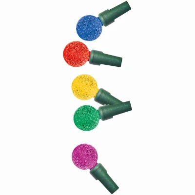Christmas Pro-series G18 Faceted Mini String Lights, Multi Color, 100 Lights