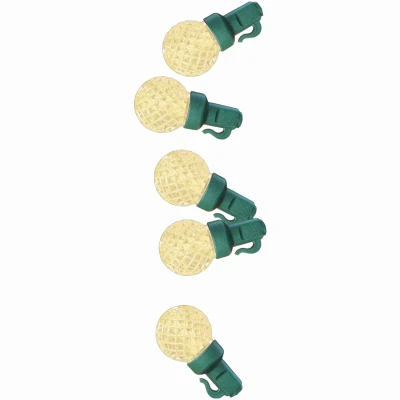 Christmas Pro-Series G30 Faceted Micro String Lights Warm White 50 Lights