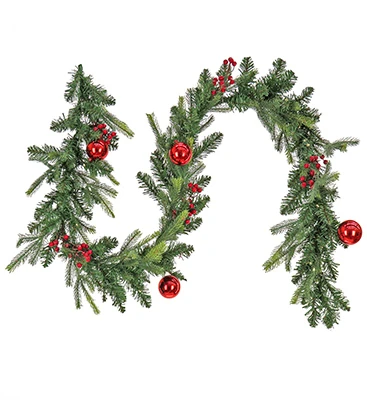 Scotch Creek Fir Artificial Christmas Garland With 50 Warm White Led Lights, 10 In. X 6 Ft.
