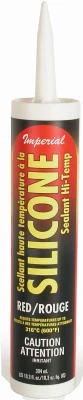 High-Temperature Silicone Sealant, Red, 10.3 oz.