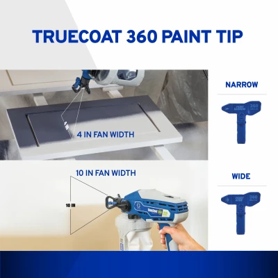 TrueCoat 360 Stain Spray Tip Kit Blue for Precision Staining