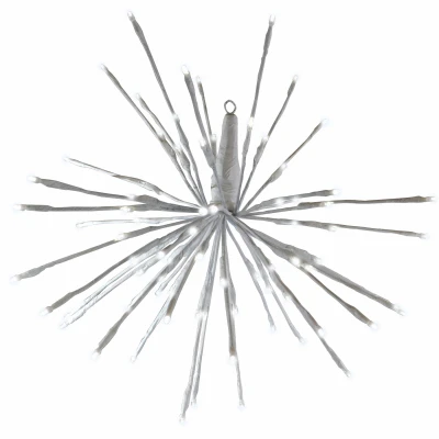 Radiant Blasts Christmas Light With 8 Functions, 80 Pure White Leds, 16 Inches