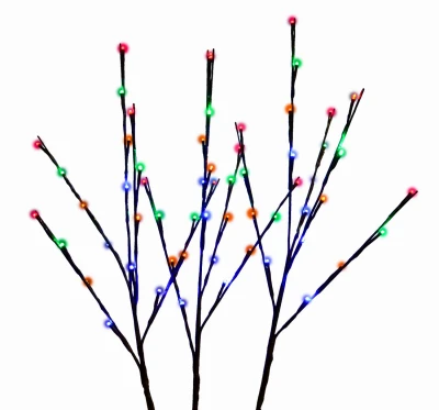Twig Lights, Multi Color LEDs, Battery Operated, 3-Pk.