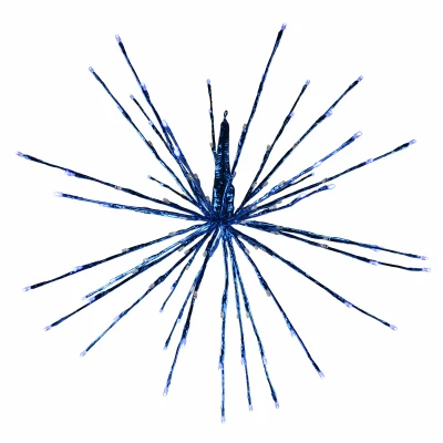 Radiant Blasts Christmas Light With 8 Functions, 80 Blue Leds, 16 Inch Model