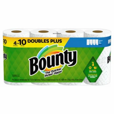Select-A-Size Paper Towels, 4 Double Plus Rolls, White, 113 Sheets Per Roll