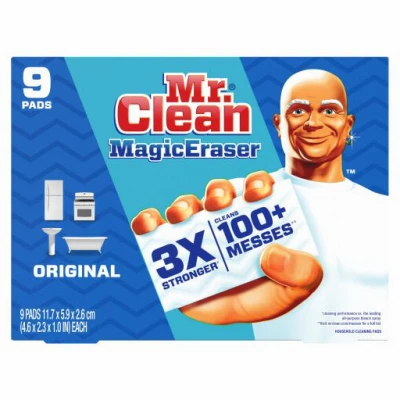 Magic Eraser Original Cleaning Pads with Durafoam, 9-Ct.