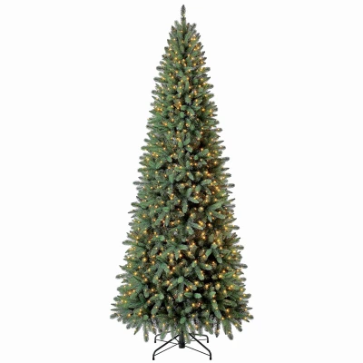 Artificial Stratford Pine Pre-Lit Christmas Tree, 900 Color Changing Lights, 9 Ft.