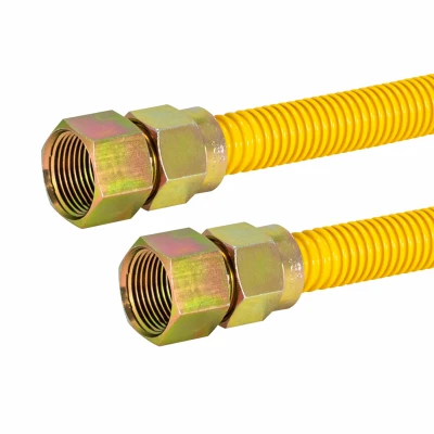 Epoxy Coated Gas Connector, 5/8 Od X 60 In. With Fip Fittings